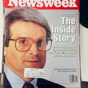 Newsweek Magazine April 21 1986 David Stockman The Inside Story Reagan Revolutio